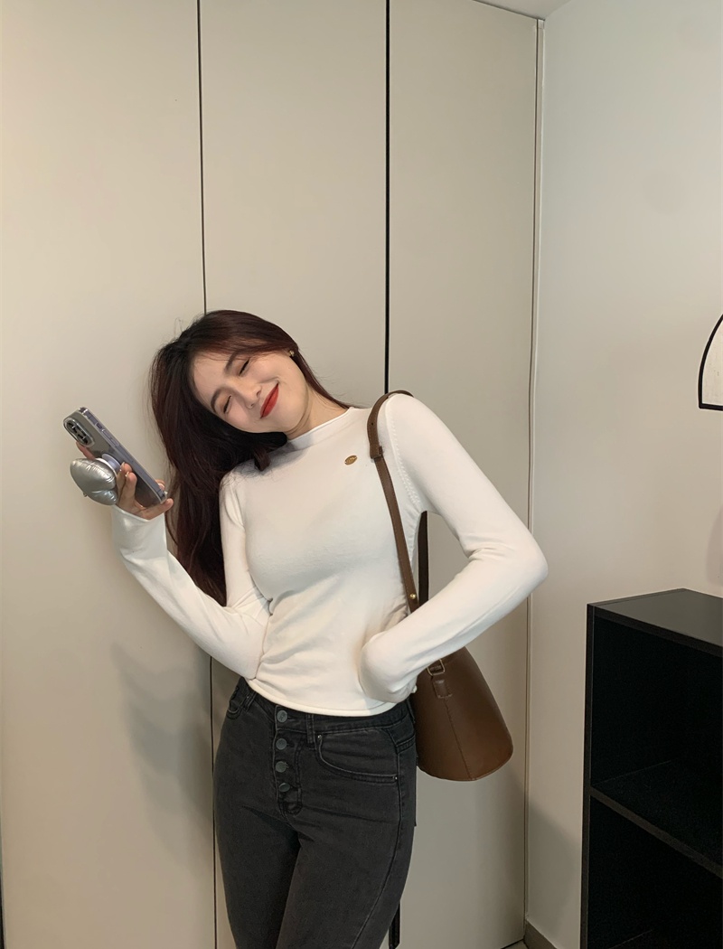 Autumn and winter inside the ride sweater pure tops for women