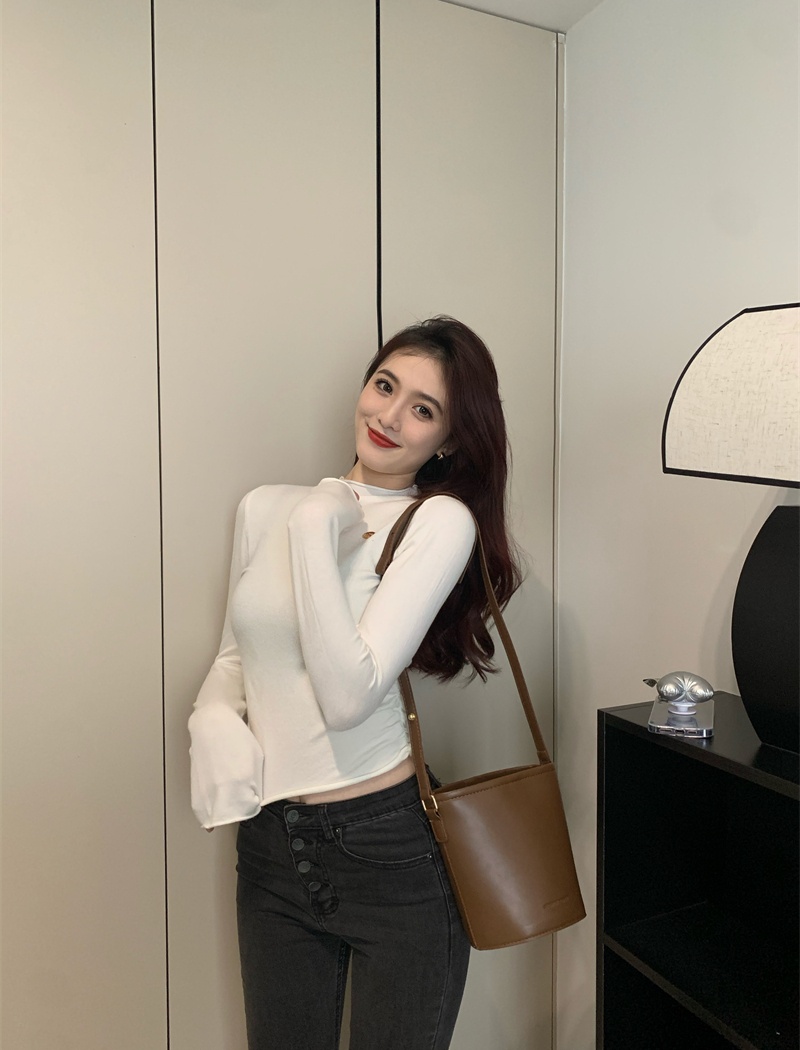 Autumn and winter inside the ride sweater pure tops for women