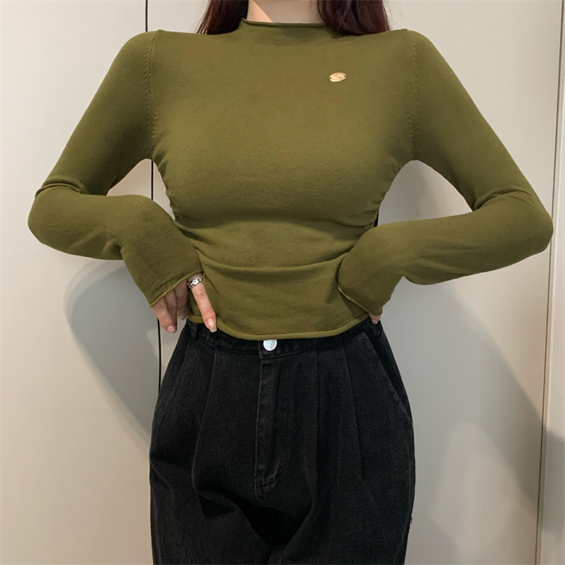 Autumn and winter inside the ride sweater pure tops for women