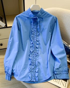 Long sleeve loose tops spring niche shirt for women