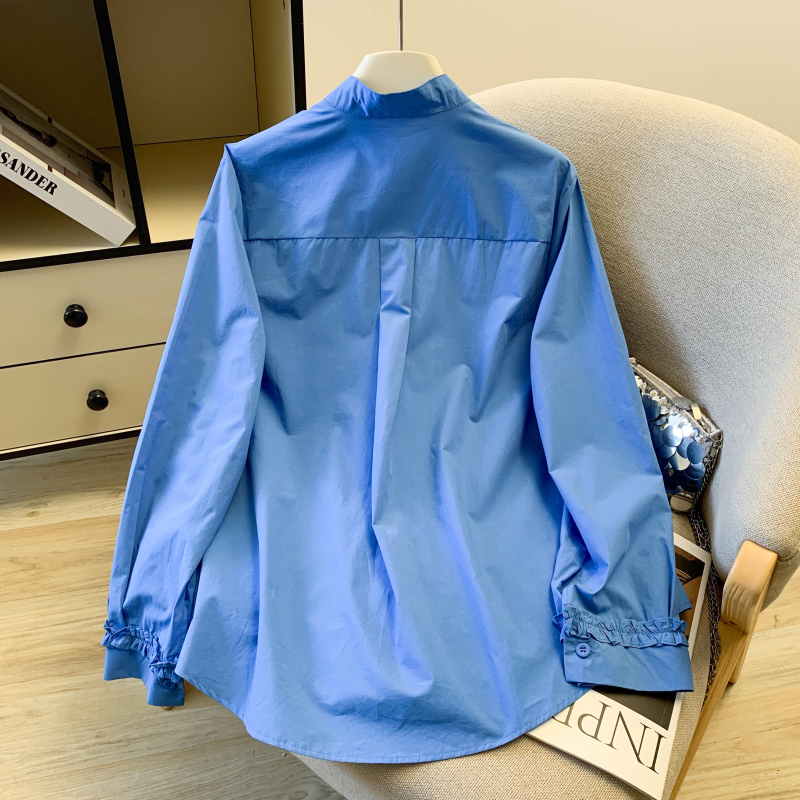 Long sleeve loose tops spring niche shirt for women