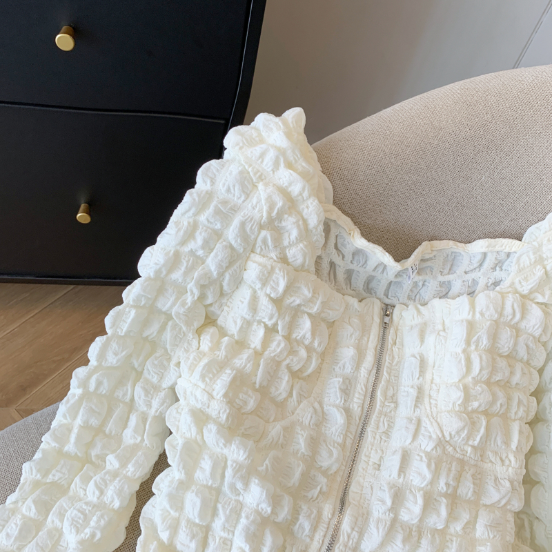 Spring Western style square collar shirt for women