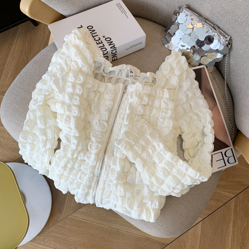 Spring Western style square collar shirt for women