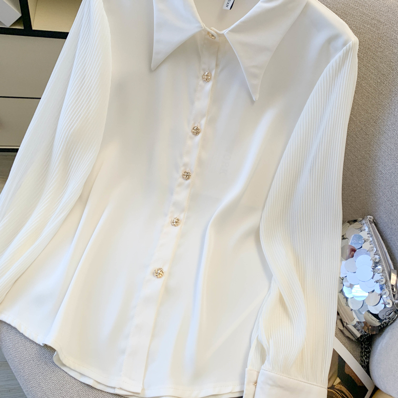 Non-ironing fashion shirt long sleeve tops for women