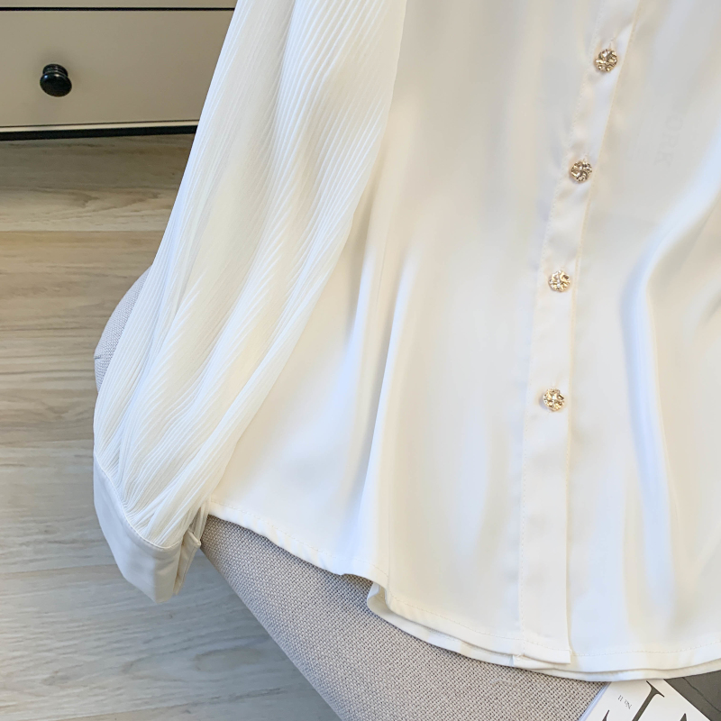 Non-ironing fashion shirt long sleeve tops for women