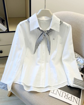 Long sleeve tops Korean style shirt for women