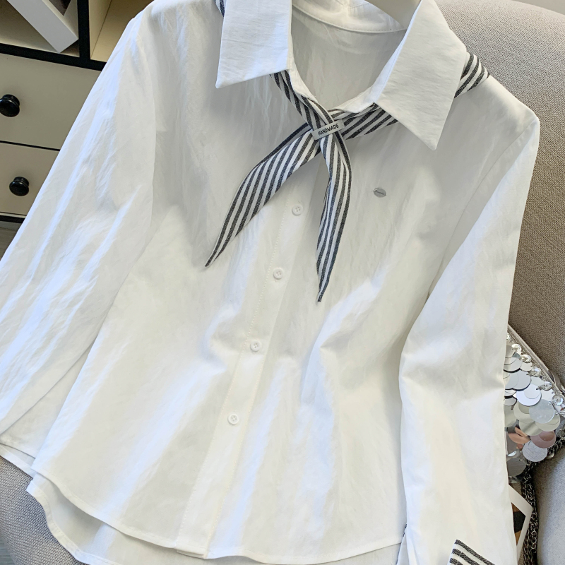 Long sleeve tops Korean style shirt for women