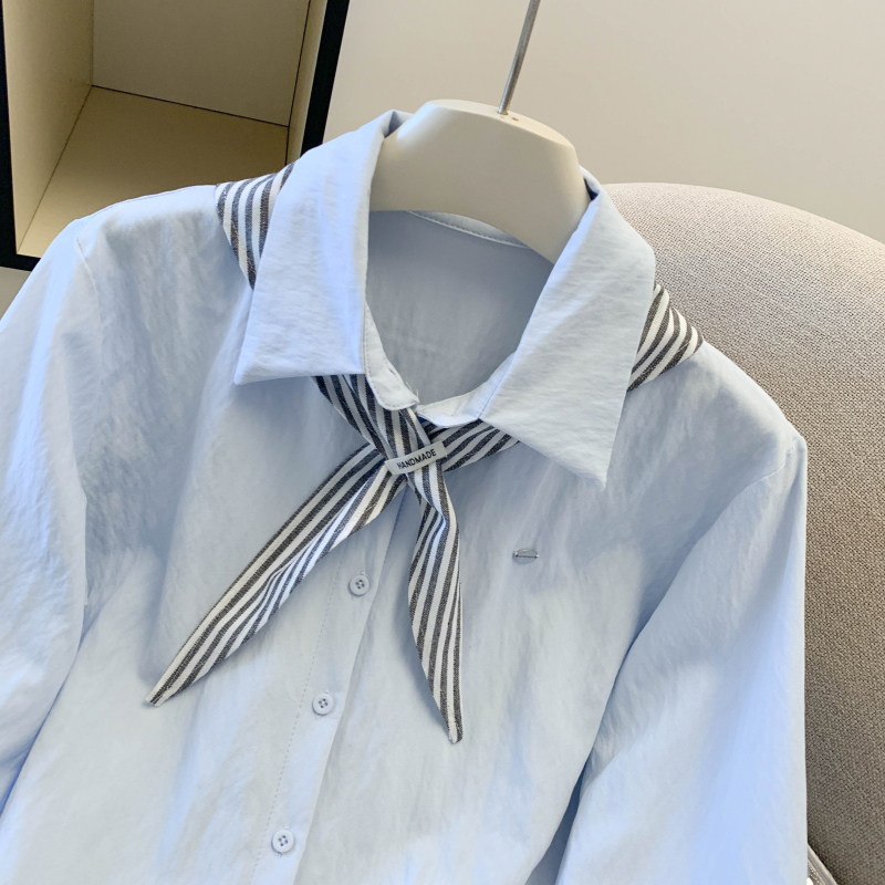 Long sleeve tops Korean style shirt for women