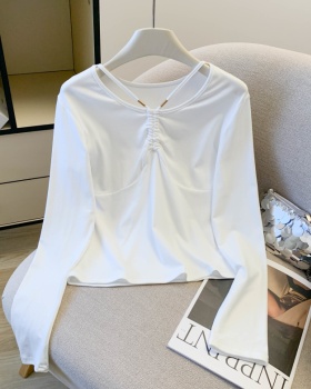 Spicegirl metal tops long sleeve slim accessories for women