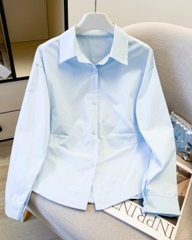 Pure slim shirt all-match spring tops for women