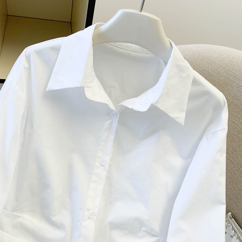 Pure slim shirt all-match spring tops for women