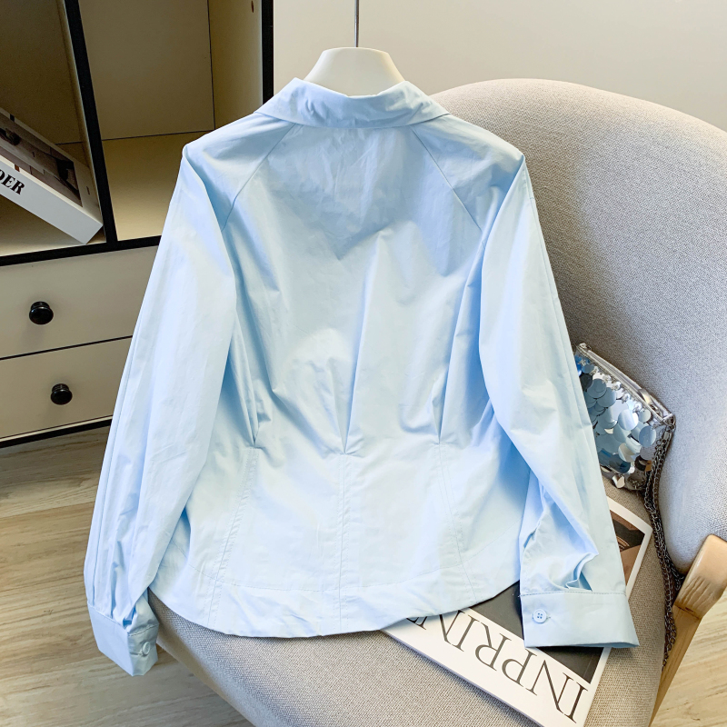 Pure slim shirt all-match spring tops for women