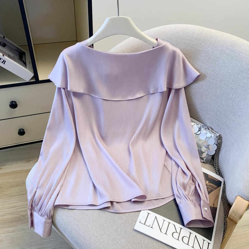 Satin Western style stereoscopic spring shirt