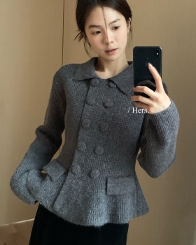 Korean style temperament knitted sweater