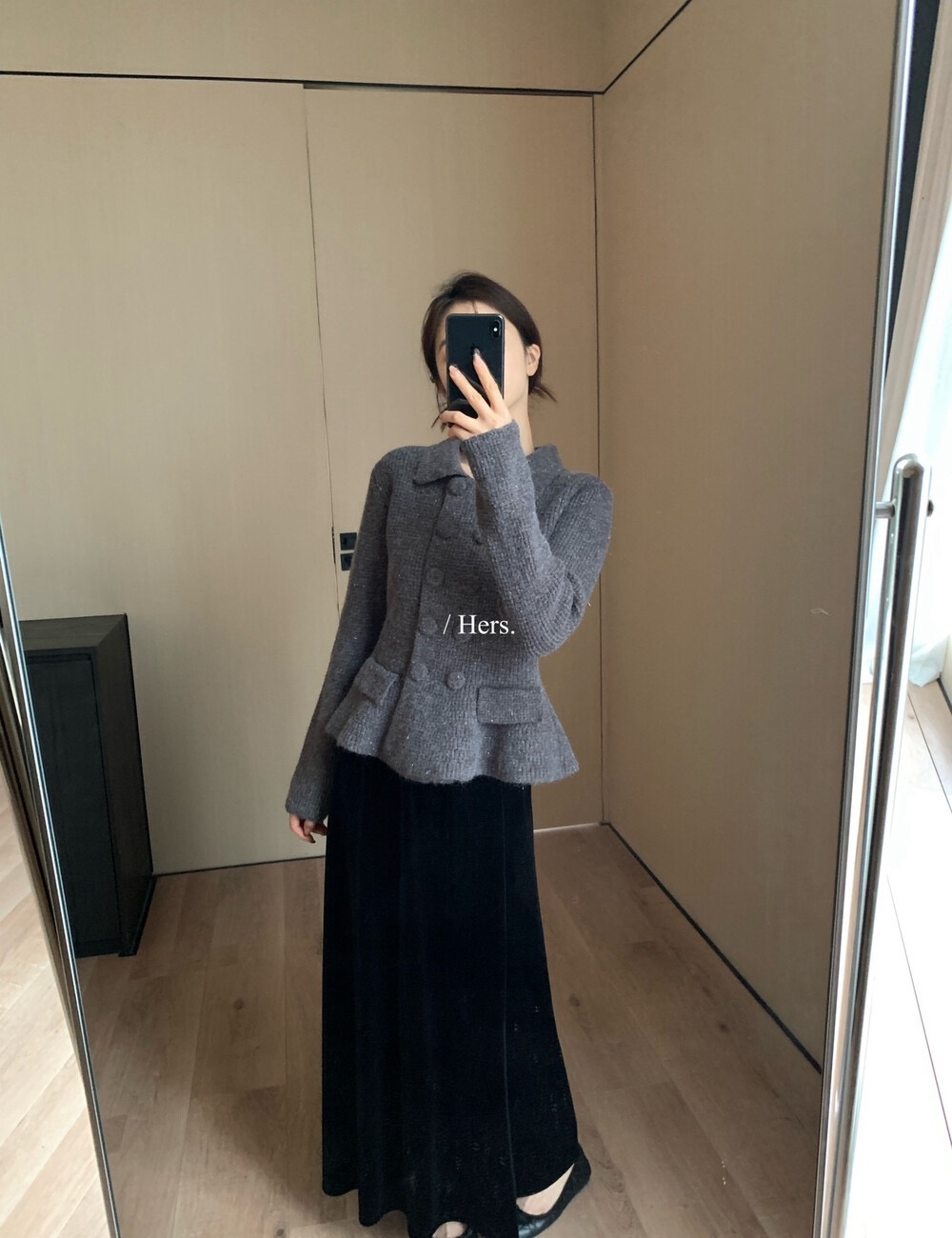 Korean style temperament knitted sweater