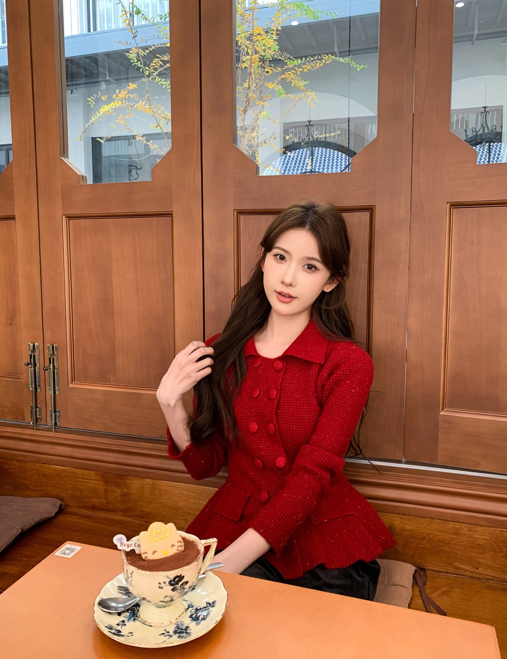 Korean style temperament knitted sweater