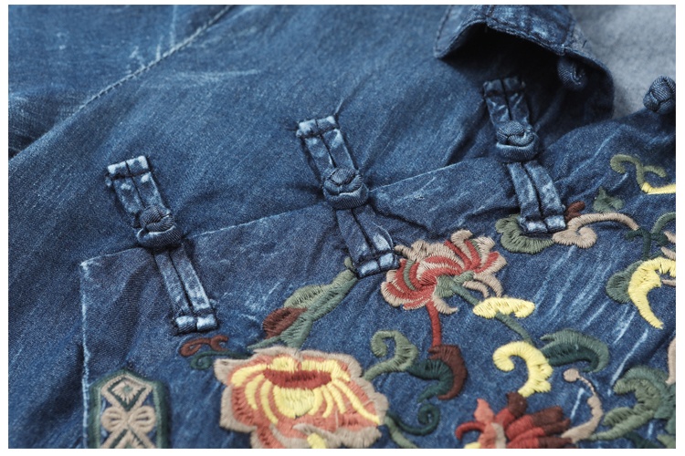 Retro big skirt dress long sleeve A-line cheongsam for women