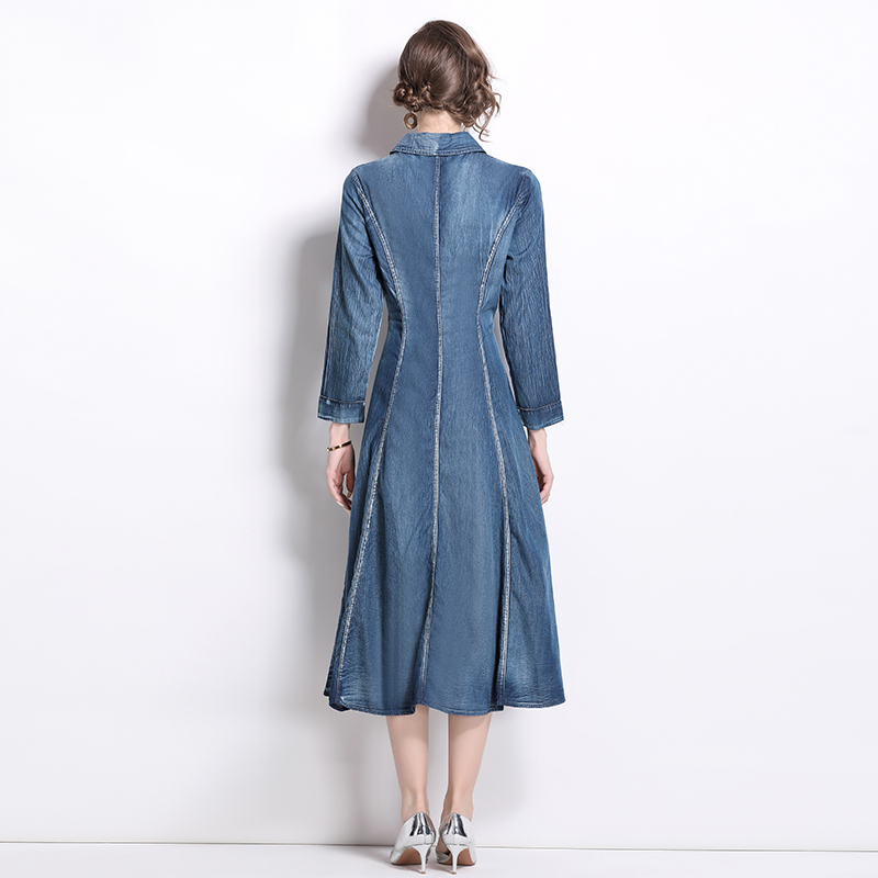 Spring long sleeve dress retro cheongsam for women