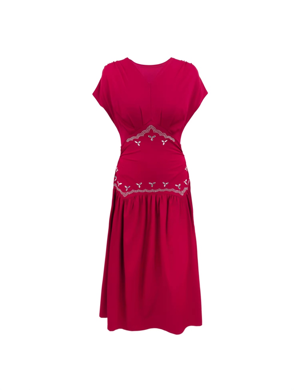 Rhinestone decoration elegant dress for women