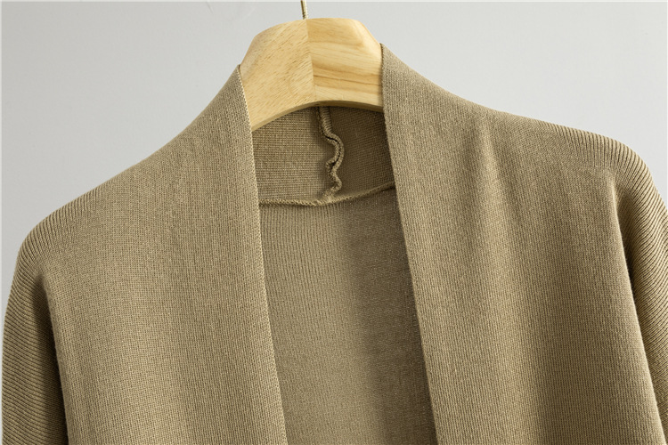 Knitted straight cardigan European style sweater 3pcs set