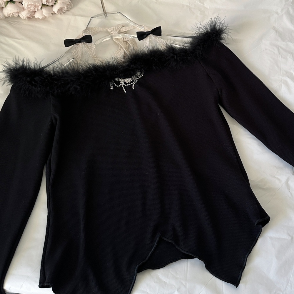 Enticement winter skirt slim short skirt a set