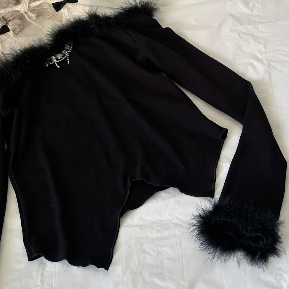 Enticement winter skirt slim short skirt a set