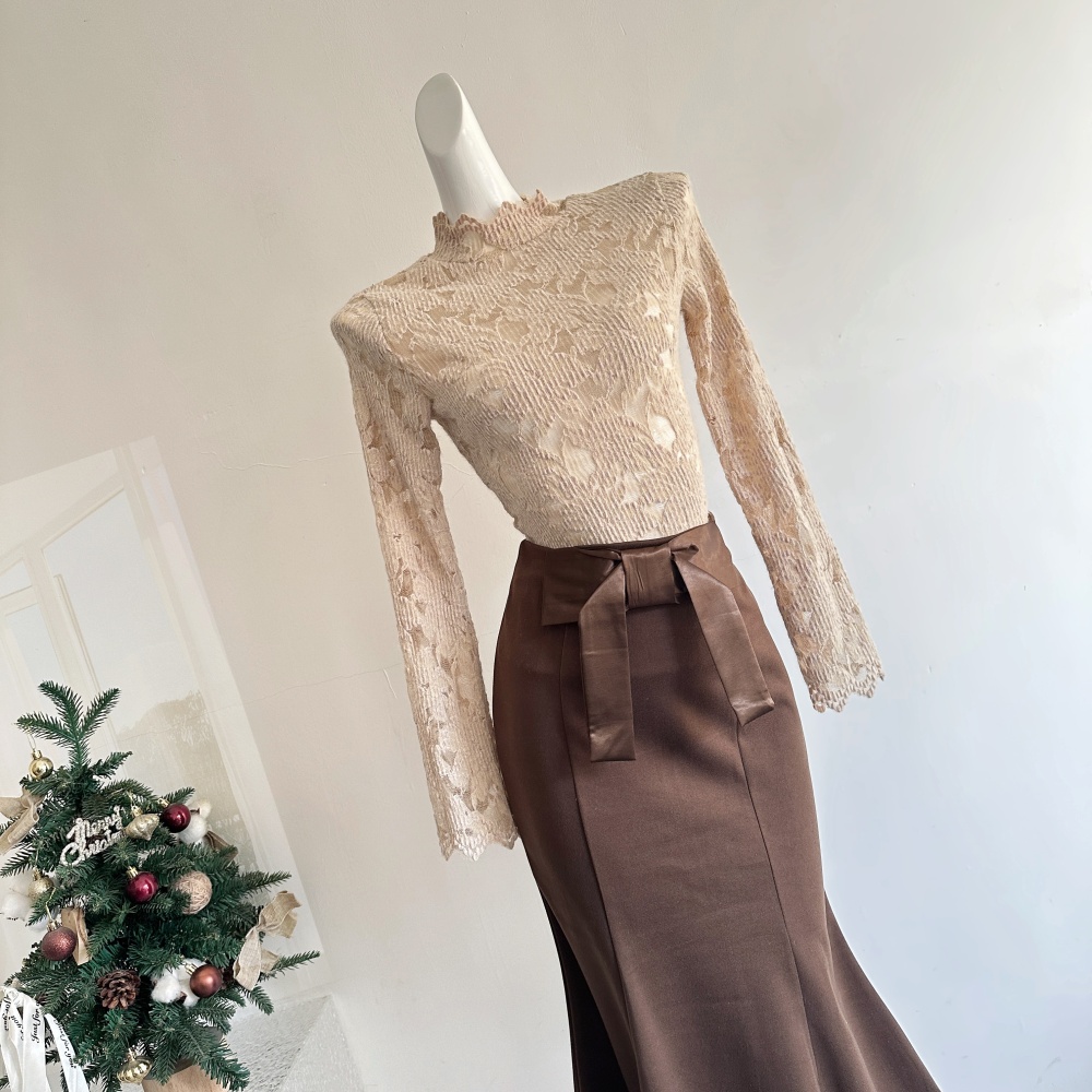 Elmo short skirt high waist coat a set for women