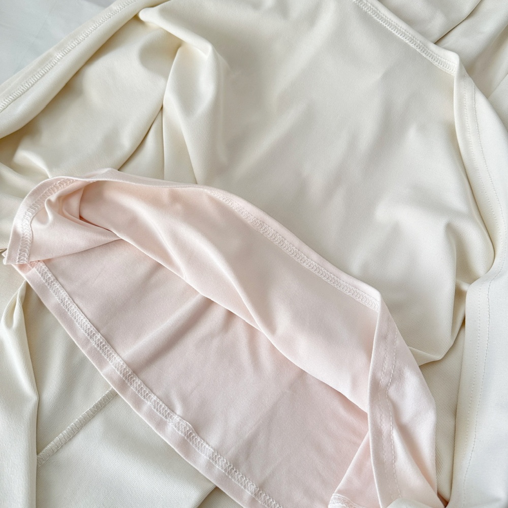 Knitted autumn and winter long dress pleated dress