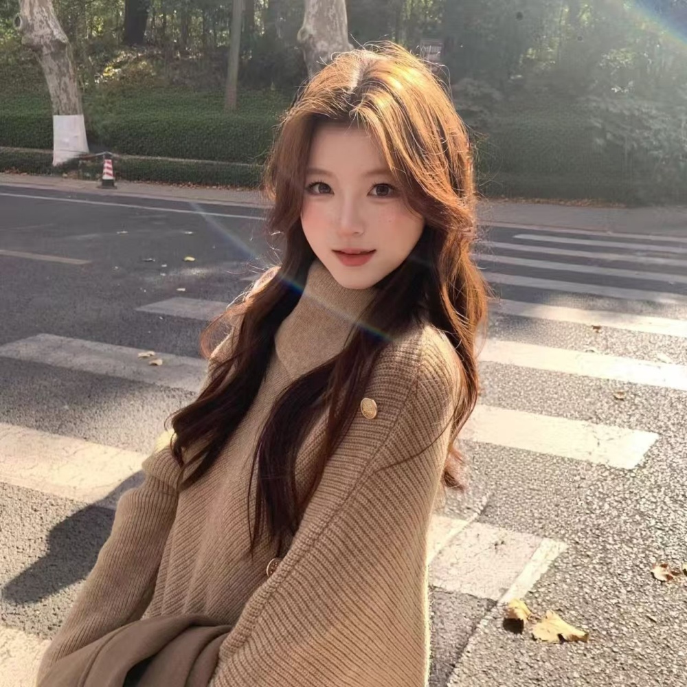 Outside the ride loose coat bat sleeve autumn and winter tops