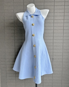 European style high waist T-back lapel summer sportswear