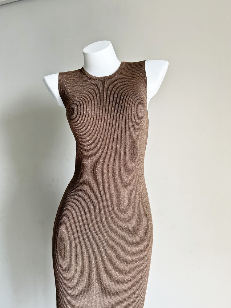 Knitted tassels dress liangsi long dress for women