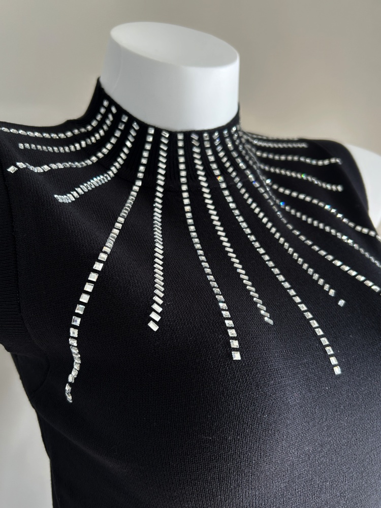 Slim long dress sleeveless dress for women