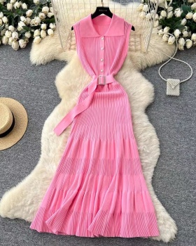 Temperament dress package hip sleeveless dress for women