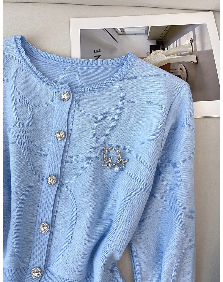 Lotus leaf edges sweater pinched waist tops for women