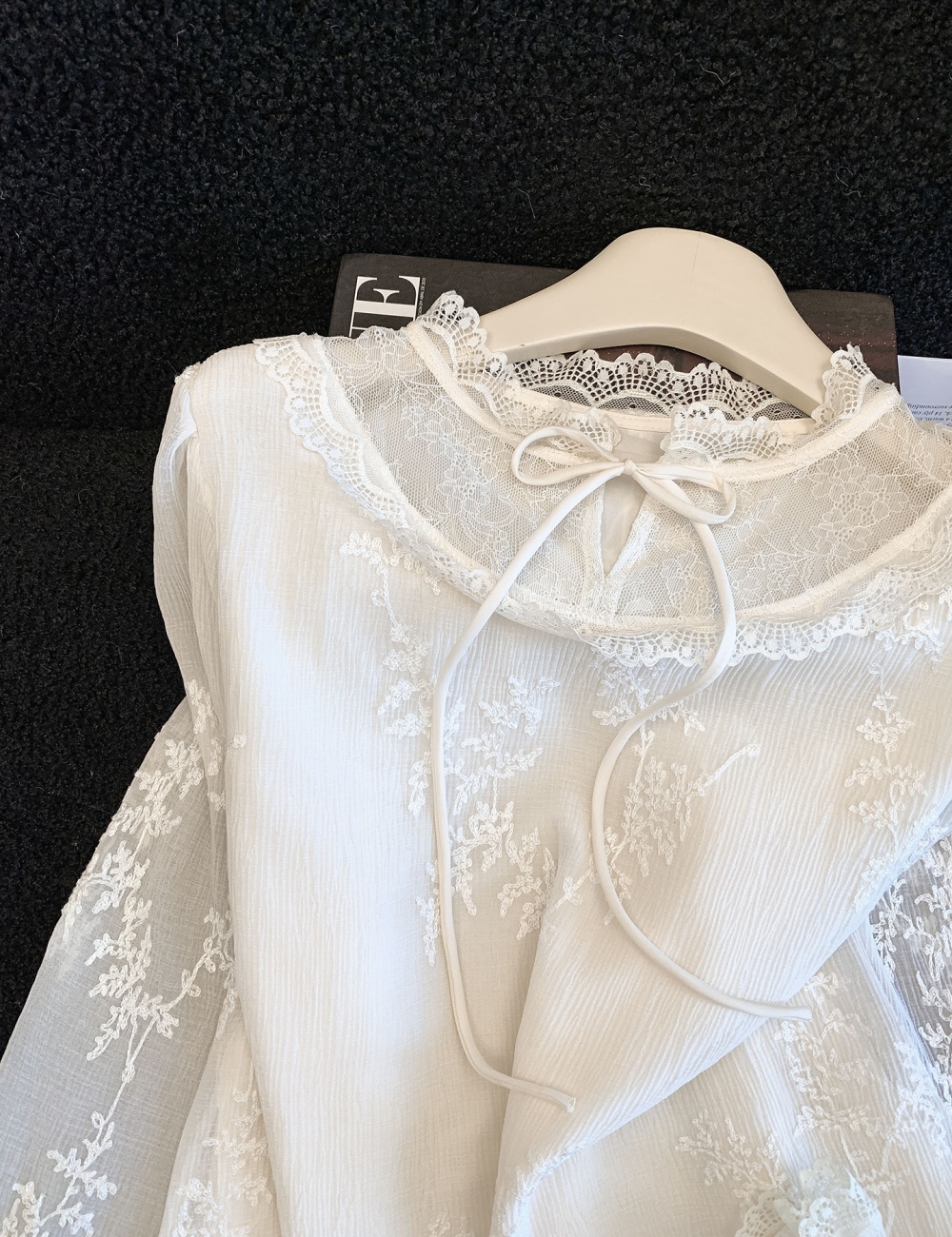 Lace spring shirts frenum tops for women