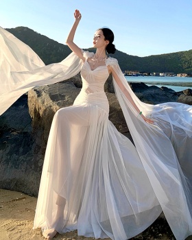 Greece elegant dress light crimp formal dress