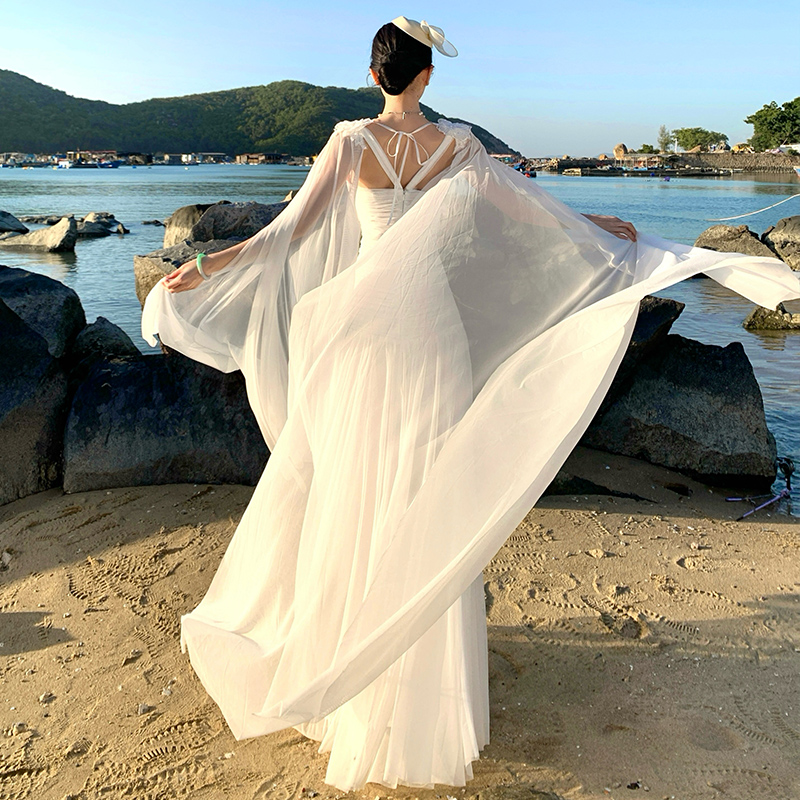 Greece elegant dress light crimp formal dress