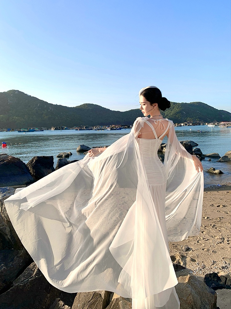 Greece elegant dress light crimp formal dress