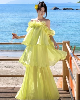 Perform flat shoulder wedding dress preside formal dress