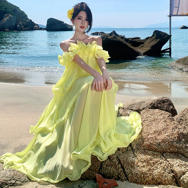 Perform flat shoulder wedding dress preside formal dress