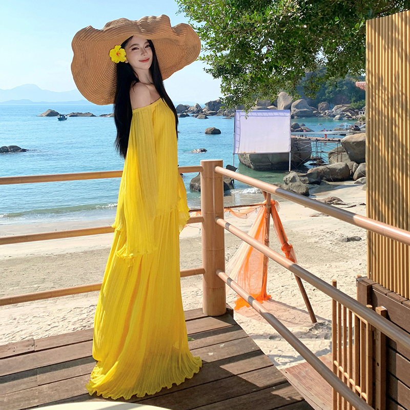 Summer mopping skirt horizontal collar tops 2pcs set