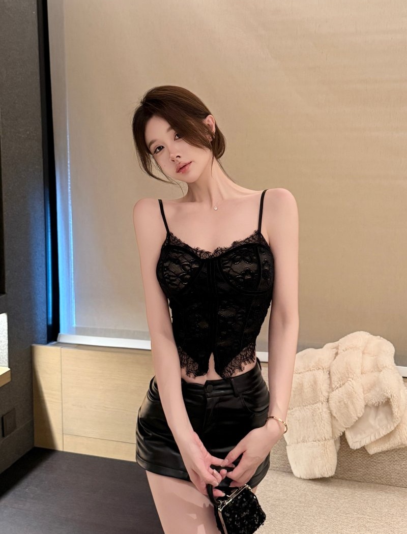 Lace spicegirl bottoming shirt sling vest for women