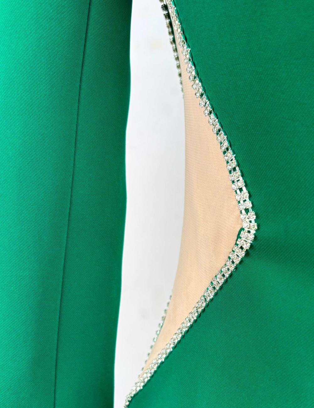 Hollow rhinestone long dress niche slim dress