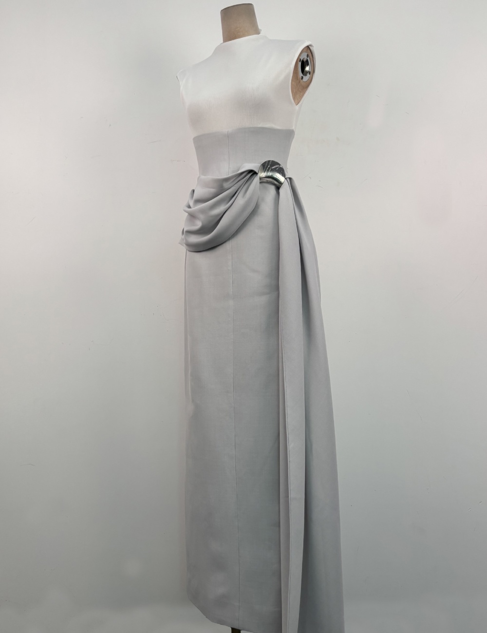 Chouzhe simple niche dress slim sleeveless long dress