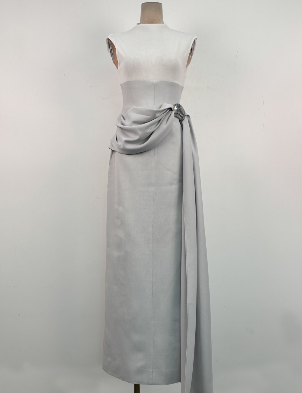 Chouzhe simple niche dress slim sleeveless long dress