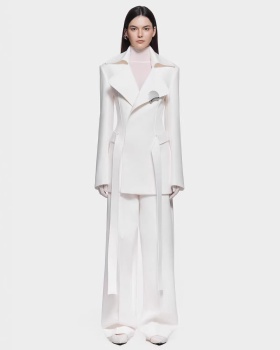 Drape lapel business suit niche long pants 2pcs set