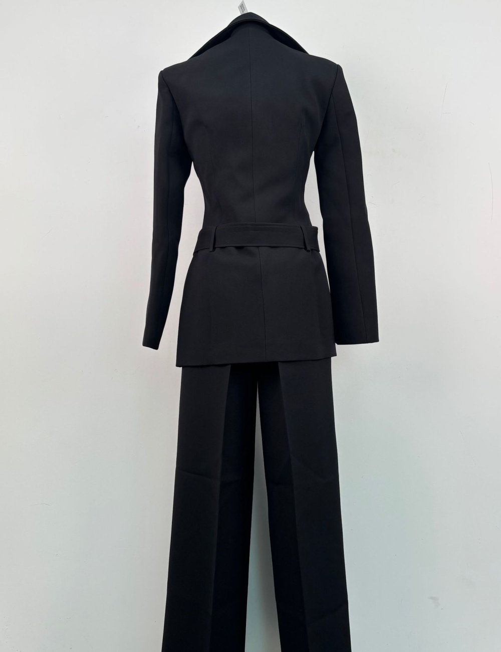 Drape lapel business suit niche long pants 2pcs set