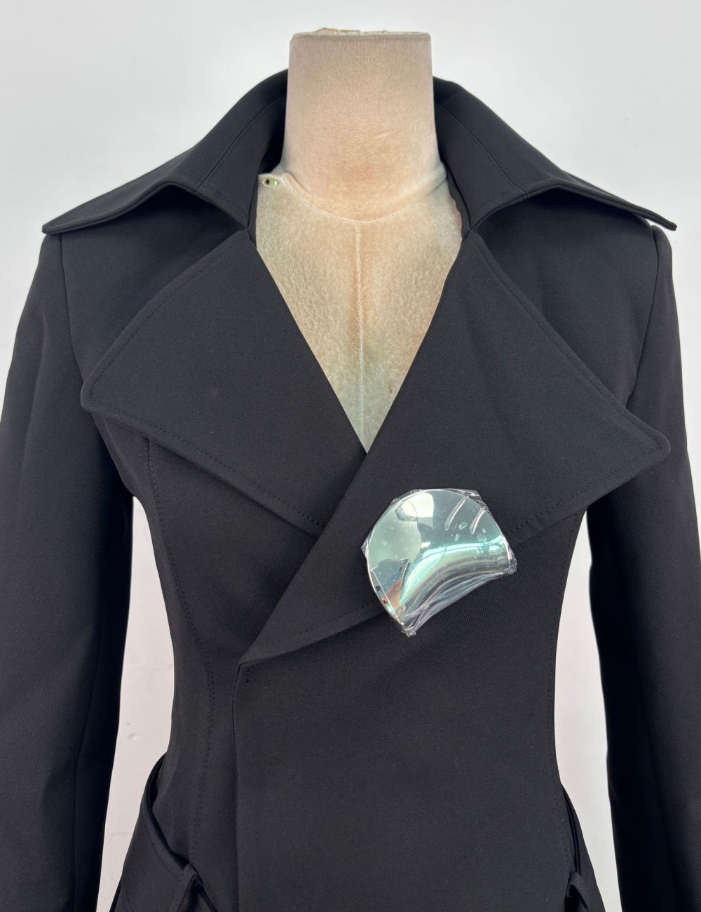 Drape lapel business suit niche long pants 2pcs set