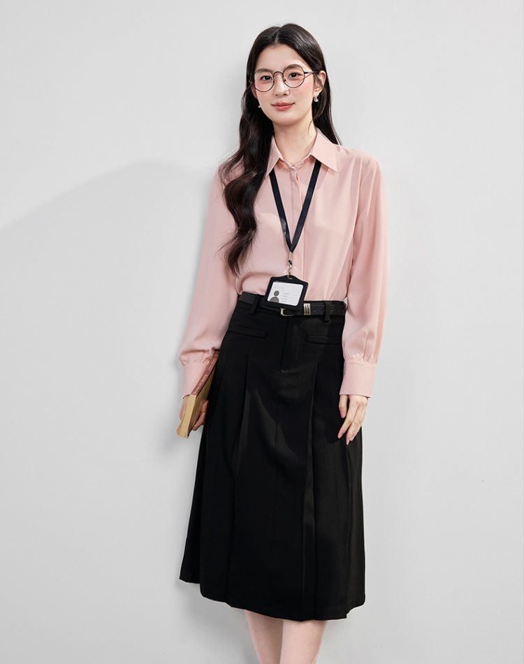 Thin profession skirt summer tops a set for women