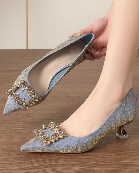 Light luxury shoes pointed high-heeled shoes for women
